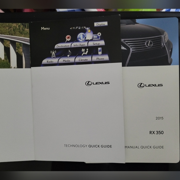 Like New! Lexus Owners Manual 2015 Lexus RX 350 - Picture 7 of 8